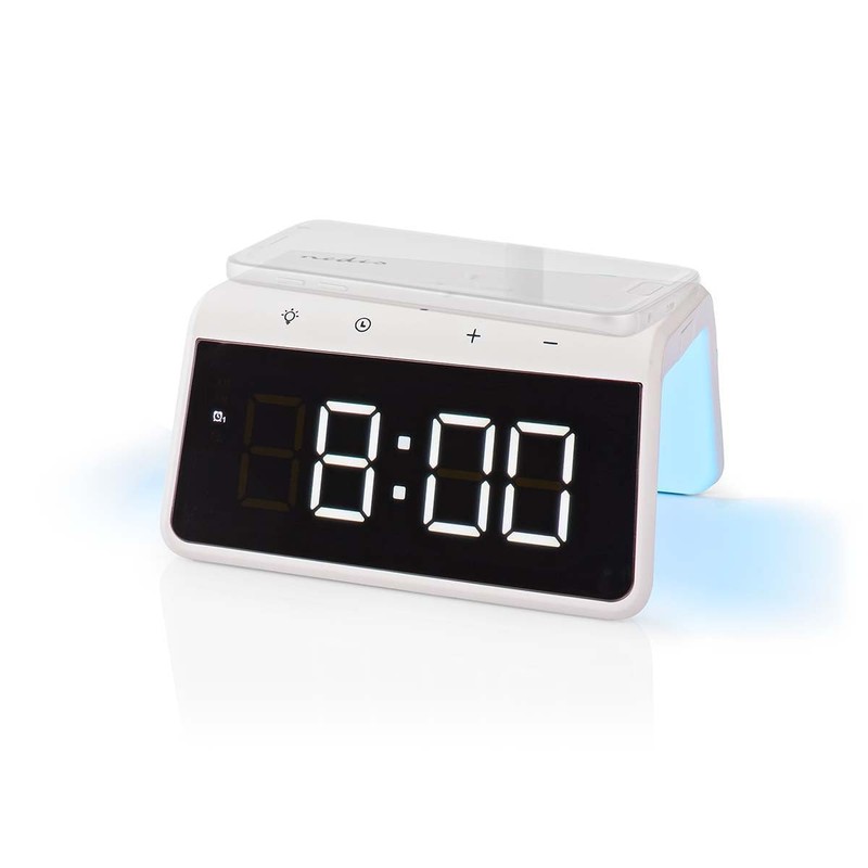 Nedis Alarm Clock Wireless Charging | Qi Certified | 5/7.5/10/15