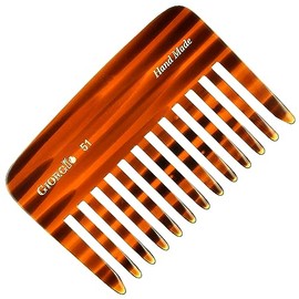 Giorgio G51 Small Travel Purse Hair Detangling Comb, Wide Teeth Pocket Comb for Thick Curly Wavy Hair. Hair Detangler Comb For Wet and Dry Everyday Ca