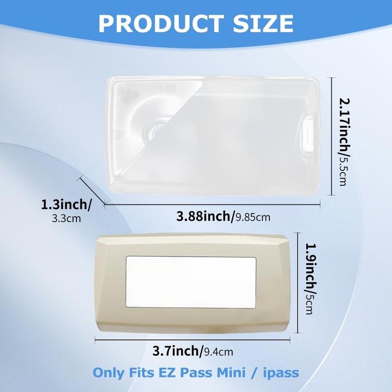 Ranjaner EZ Pass Holder for Windshield, Ezpass Mount Holder with