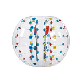 VEVOR Inflatable Bumper Balls 1-Pack, 5FT/1.5M Body Sumo Zorb Ball, 0.8mm Thick PVC Human Hamster Bubble Knocker for Outdoor Sports Team Gaming Play, Bopper Toy for Garden Yard Park, Multicolor