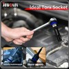 JEUCLEL T80 Torx Bit Socket, 1/2" Drive Torx Star 6