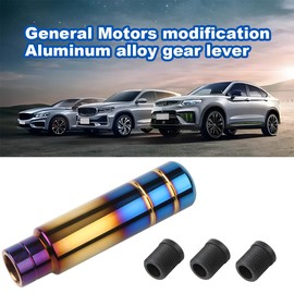 JNNJ Universal Auto Schalthebelknauf, Universal Aluminium Schalthebel, Universal Aluminium Legierung Auto Schaltknauf Griff Shifter Hebel, Gear Shifter Knobs Manual Blauer - Schaltknauf Griff(13CM)