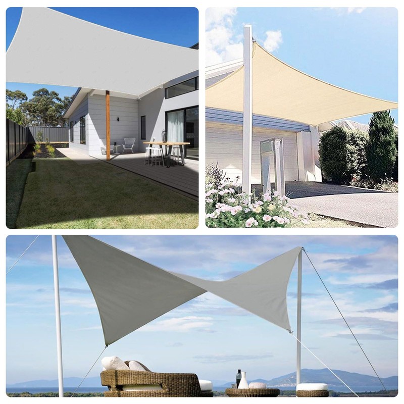 RICHIE Upgrade 16'x20' Sun Shade Sail Rectangle Canopy, Water Resistant