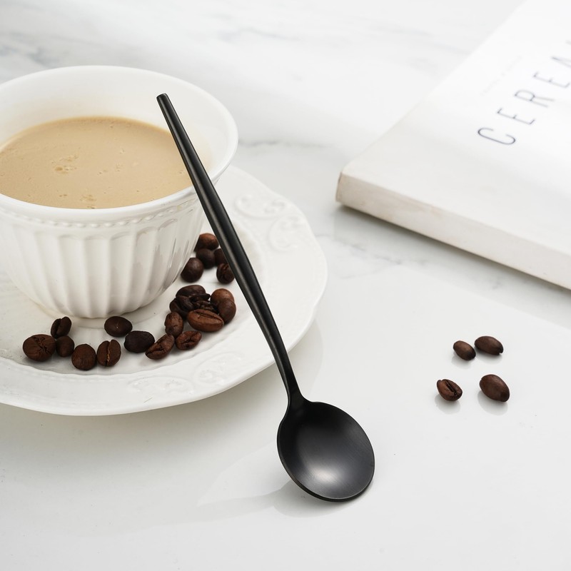 Oishia Spoons Tea Spoons Demitasse Spoons 6pcs 13.5cm Hollow Pattern