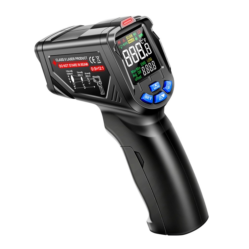 Infrared Laser Thermometer High Low Temperature Alarm High Accuracy Non
