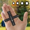 Sdstone 4 Way Sillcock Water Key, Steel, Black, 2 Pack
