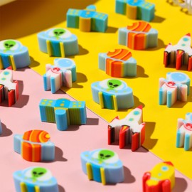 Kaemi Mini Erasers for Kids Bulk Classroom Prizes 300 Pcs Cute Erasers for Pencils Small Fun Space Erasers Bulk School Supplies Party Favors Homework Rewards Desk Pets