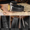 WOCCI Business Style Correa de reloj de piel, hebilla de