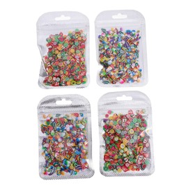 Baluue 4packs Fruit Nail Art Slices Nail Decor for Creative for Personal Use Professional Manicurists Assorted Styles