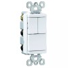 Pass & Seymour 120/277-Volt 15-Amp (3) 1Pole Decorator Combination Switch White