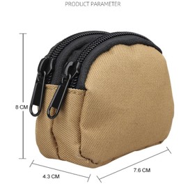 HSTWODE Tactical Compact EDC Bag, Utility Zipper Pocket Organiser Pouches Small Accessories Mini Coin Purse Key Chain Wallet for Men, Army Green, Unit size, Stylish