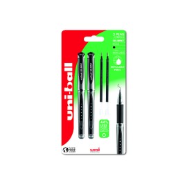 uni-ball UMN-153S Gel Impact Rollerball Pens. Premium Broad 1.0mm Ballpoint Tip for Super Smooth Handwriting, Journaling, School and Note Taking. Fade & Water Resistant Uni Super Ink. 2 + 2 Refills