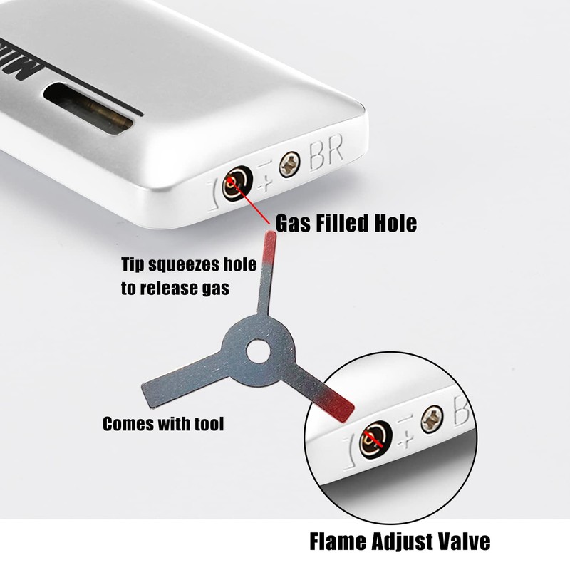 Cponmist 2 Pack Mini Butane Lighter, Double Jet Torch Lighter