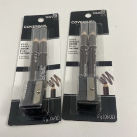 COVERGIRL Two New CoverGirl Professional Brow & Eye Pencils Packs, Shade #505 Rich Brown.