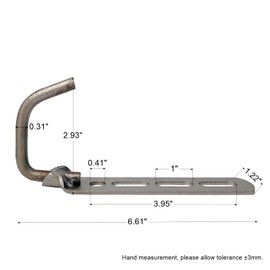 Emotor Industries Universal Straight Exhaust Hanger Welded Steel, HG005 (EMHG005)