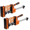 JORGENSEN 2-Pack 18" Parallel Bar Clamp Heavy-Duty Cabinet Master Clamp