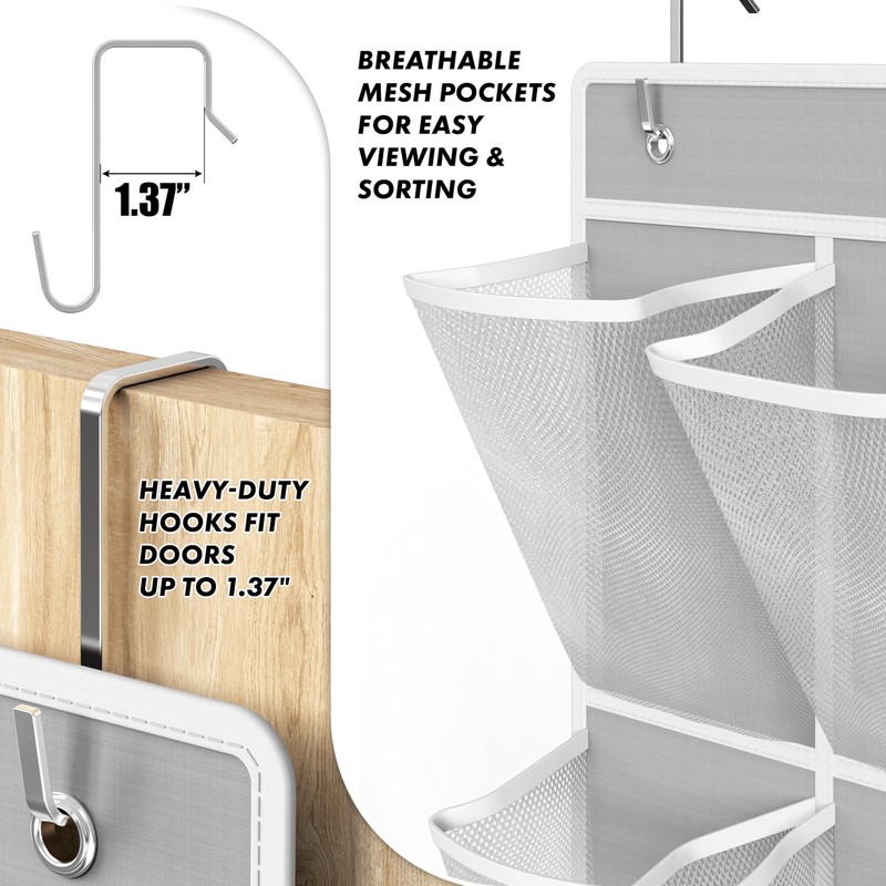 Simple Houseware 24 Pockets - 2PK 12 Large Pockets Over