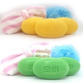 Large Capacity Economical Unisex Beauty Soap for Spas & Gyms - Multi-purpose Smooth Shower Bar Facial Ginseng Soap 120g 10ea