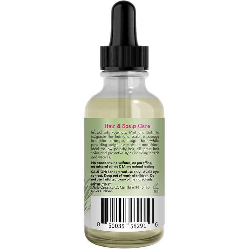 Mielle Aceite Fortalecedor Suave para Cuero Cabelludo y Cabello, Romero