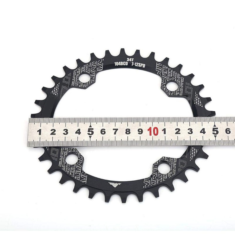 Topiky Bicycle Chainring, Aluminium Alloy Bicycle Oval Sprocket with Unique