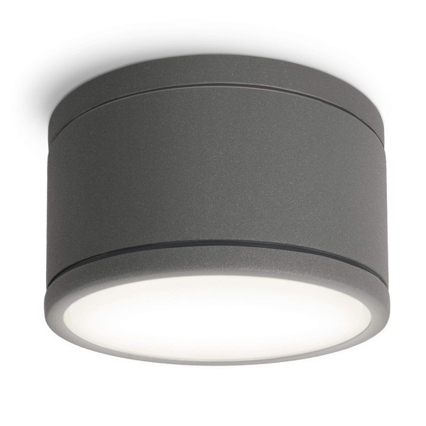 CELI-WX Flat surface-mounted spotlight, IP44 with LED GX53 lamp, 5.5