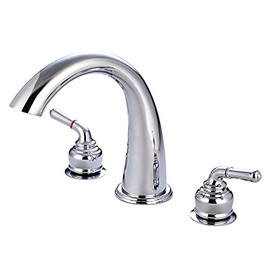 Kingston Brass KS2361 Milano Roman Tub Faucet, 8-Inch Adjustable Center, Polished Chrome