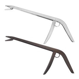 Vefungyan Fish Hook Remover Extractor Tool: 2pcs Stainless Steel Fishing Pliers with Long Neck Strong Jaw Grip and Serrated Teeth