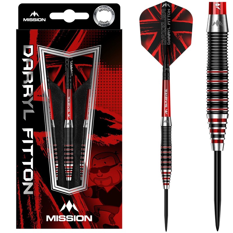 Mission Darts Darryl Fitton | 95% Tungsten Steel Tip Darts