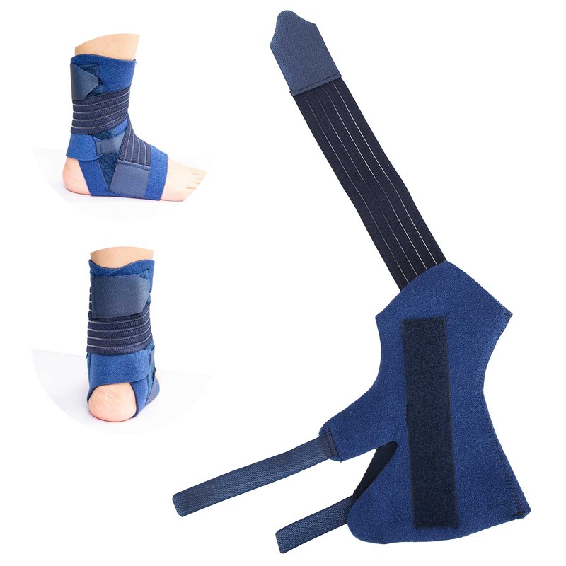 Ankle Brace Supports Stabilizer Elastic Band Compression Aluminum Strip Adjustable