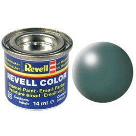 Revell Paint - 32364 - Leaf Green, Silk Matte RAL 6001 - 14ml Can