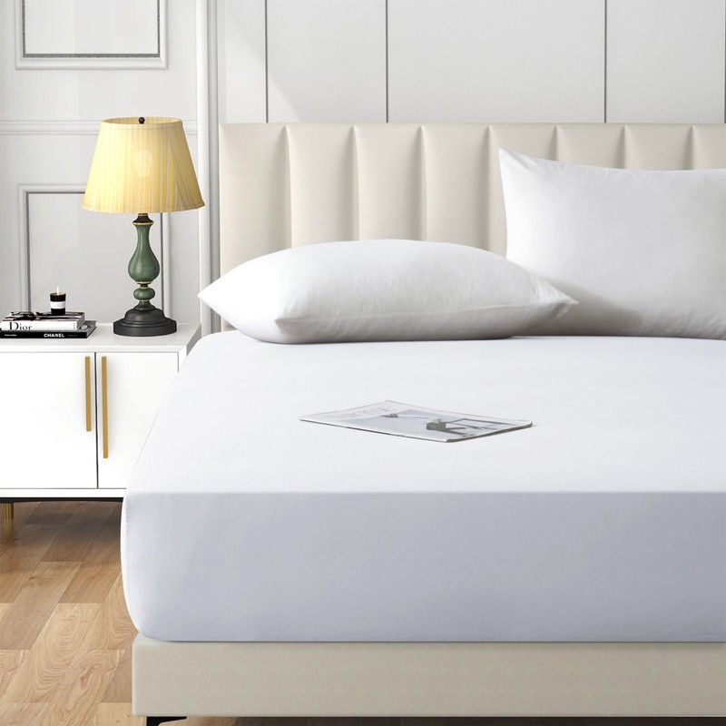 AMEHA King Size Fitted Sheet 25 cm Deep Soft Brushed