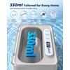 Ultrasonic Jewelry Cleaner for Glasses Watches Rings Dentures,12OZ White