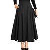 Maxi Skirt Women's High Waist Pockets with Side Slit, Long