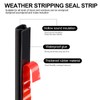 40 Feet D-Shape Weather Stripping Seal Strip for Doors/Windows, Adhesive