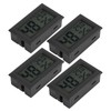 4PCS Mini Embedded Digital Temperature Humidity Meters Gauge Indoor Thermometer