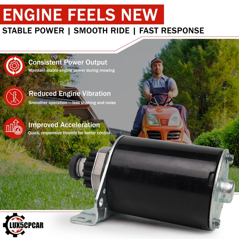 16 Tooth Starter Motor Replacement for Craftsman LT1000 LT3000 LT4000