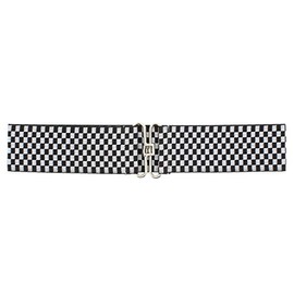 Zac's Alter Ego 6.2cm Elasticated Fashionable Retro Checkered Waist Belt