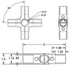 2 PCS End Rail Clamps Fit for 3/4 Inch EMT
