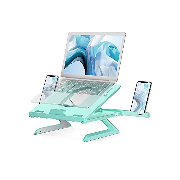 TechGarden Multi-Angle Adjustable Laptop Stand, Portable Laptop Riser with Built-in