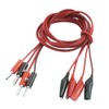 Sourcingmap 2 Pair Alligator Test Lead Clip to Male Banana