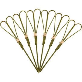 YSTrillion Cocktail Sticks, Pack of 100 Cocktail Sticks Bamboo 12 cm Cocktail Picks, Wooden Tropical Cocktail Toothpicks for Bar, Party and Grill