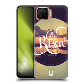 Head Case Designs Auferstanden Christliche Typografie Serie 3 Harte Rueckseiten Handyhülle Hülle Huelle kompatibel mit Oppo F17