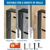 LEOPO 18 Inch Heavy Duty Shelf Brackets & Supports, 90