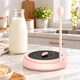 Rechargeable Magnetic Milk Mixer for Baby Formula & Coffee – Adjustable Speed with 1 & 5 Minute Timers for Daily Use