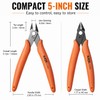 KATA Mini Flush Cutters, 5-Inch Wire Cutters Plier for Jewelry