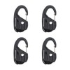Guifeng 4PCS Black Rope Tightener 67mm Outdoor Carabiner Clip Fastener