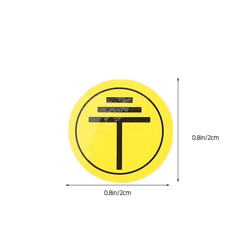 Gadpiparty Ground Symbol Stickers 400pcs Safety Protective Earth Protective Grounding