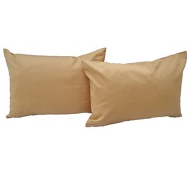 Cushion Cover Decorative Cushion Cover Set of 2 Made from 100% Cotton Collection Concept, Choice of Colours and Sizes (Cushion Cover Set of 2 - 50 x 30 cm, Camel)