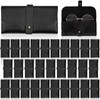 30 Pack Soft PU Leather Eyeglass Case, Universal Size Glasses