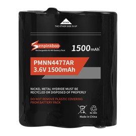 Senpinkboo 4-Pack PMNN4477AR Battery 1500mAh Upgraded for Motorola Talkabout T200 T260 T265 T270 T280 T400 T402 T460 T465 T470 T475 T480 T500 T503 T600 T800 T801 Rechargeable Battery 3.6V